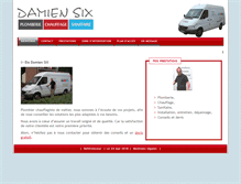 Tablet Screenshot of damien-six.com